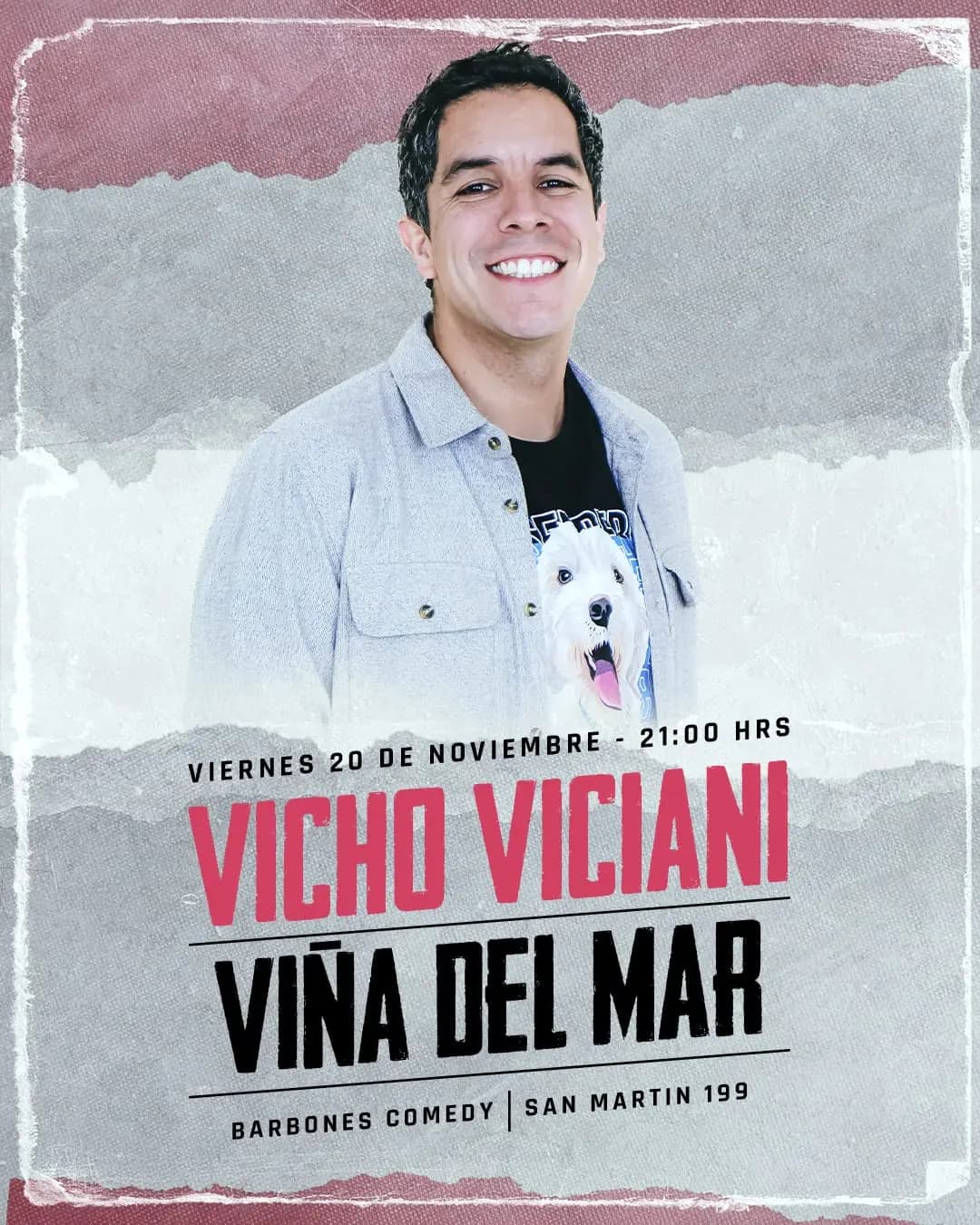 Flyer de Vicho Viciani