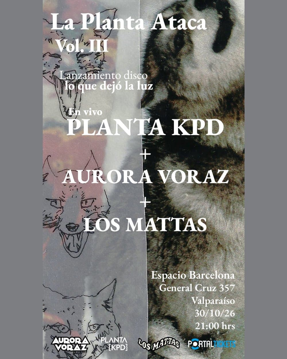 Flyer de LA PLANTA ATACA VOL III