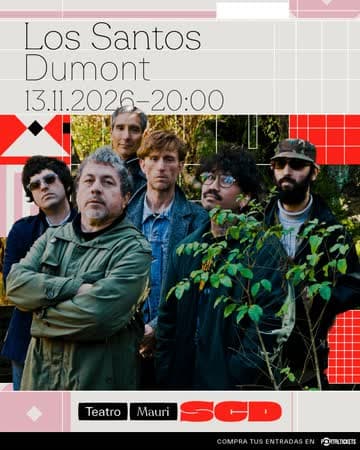 Flyer de Los Santos Dumont: Canciones chilenas