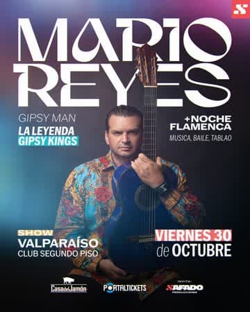 Flyer de Mario Reyes: Leyenda Gipsy