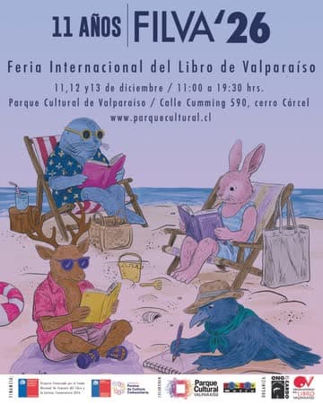 Flyer de XI FILVA 2026 — Feria Internacional del Libro de Valparaíso